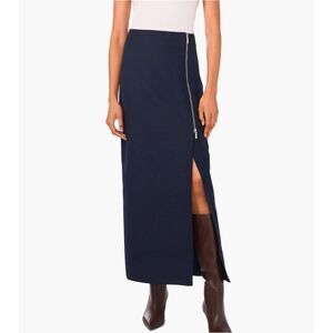 PARKER Blue Wool Cleo Skirt Size Large NWOT